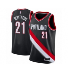 Youth Portland Trail Blazers #21 Hassan Whiteside Swingman Black Basketball Jersey - Icon Edition