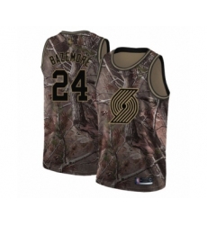 Women's Portland Trail Blazers #24 Kent Bazemore Swingman Camo Realtree Collection Basketball Jersey