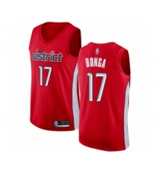 Men's Washington Wizards #17 Isaac Bonga Red Swingman Jersey - Earned Edition