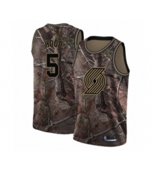 Youth Portland Trail Blazers #5 Rodney Hood Swingman Camo Realtree Collection Basketball Jersey