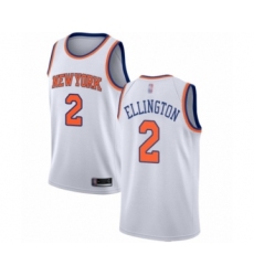 Youth New York Knicks #2 Wayne Ellington Swingman White Basketball Jersey - Association Edition