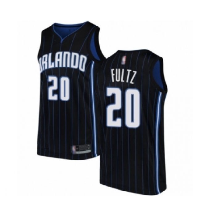 Men's Orlando Magic #20 Markelle Fultz Authentic Black Basketball Jersey Statement Edition