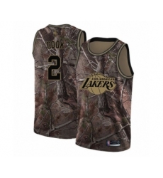 Men's Los Angeles Lakers #2 Quinn Cook Swingman Camo Realtree Collection Basketball Jersey