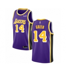 Youth Los Angeles Lakers #14 Danny Green Swingman Purple Basketball Jersey - Statement Edition