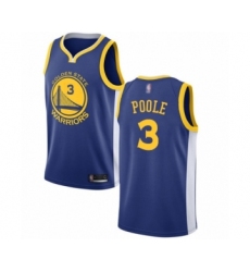 Youth Golden State Warriors #3 Jordan Poole Swingman Royal Blue Basketball Jersey - Icon Edition