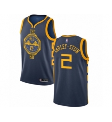 Men's Golden State Warriors #2 Willie Cauley-Stein Authentic Navy Blue Basketball Jersey - City Edition