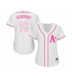 Women's Oakland Athletics #16 Liam Hendriks Authentic White Fashion Cool Base Baseball Jersey