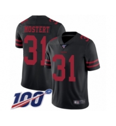 Youth San Francisco 49ers #31 Raheem Mostert Black Vapor Untouchable Limited Player 100th Season Football Jersey