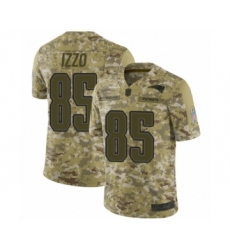 Youth New England Patriots #85 Ryan Izzo Limited Camo 2018 Salute to Service Football Jersey