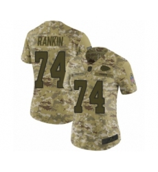 Women's Kansas City Chiefs #74 Martinas Rankin Limited Camo 2018 Salute to Service Football Jersey