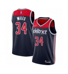 Youth Washington Wizards #34 C.J. Miles Swingman Navy Blue Finished Basketball Jersey - Statement Edition