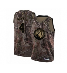 Women's Minnesota Timberwolves #4 Jaylen Nowell Swingman Camo Realtree Collection Basketball Jersey