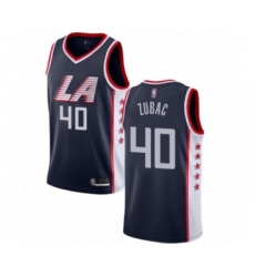 Youth Los Angeles Clippers #40 Ivica Zubac Swingman Navy Blue Basketball Jersey - City Edition