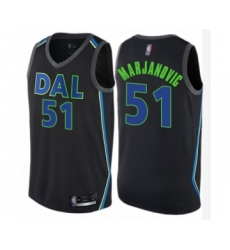 Women's Dallas Mavericks #51 Boban Marjanovic Swingman Black Basketball Jersey - City Edition