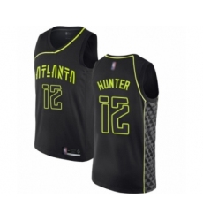 Women's Atlanta Hawks #12 De'Andre Hunter Swingman Black Basketball Jersey - City Edition