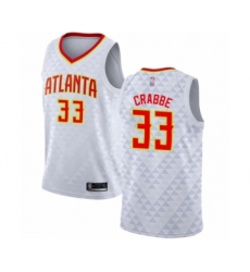 Youth Atlanta Hawks #33 Allen Crabbe Swingman White Basketball Jersey - Association Edition