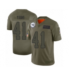 Youth Los Angeles Rams #41 Kenny Young Limited Olive 2019 Salute to Service Football Jersey