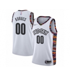 Men's Brooklyn Nets #6 DeAndre Jordan Swingman White Basketball Jersey - 2019 20 City Edition