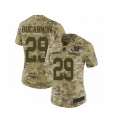 Women's New York Giants #29 Deone Bucannon Limited Camo 2018 Salute to Service Football Jersey