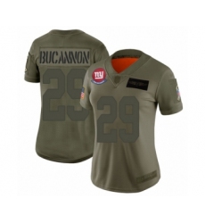 Women's New York Giants #29 Deone Bucannon Limited Olive 2019 Salute to Service Football Jersey