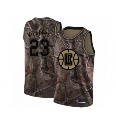 Men's Los Angeles Clippers #23 Lou Williams Swingman Camo Realtree Collection Basketball Jersey
