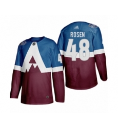 Youth Colorado Avalanche #48 Calle Rosen Authentic Burgundy Blue 2020 Stadium Series Hockey Jersey