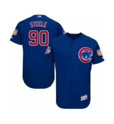 Men's Chicago Cubs #90 Justin Steele Grey Road Flex Base Authentic Collection Baseball Player Jersey (2)