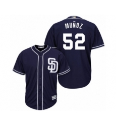 Youth San Diego Padres #52 Andres Munoz Authentic Navy Blue Alternate 1 Cool Base Baseball Player Jersey