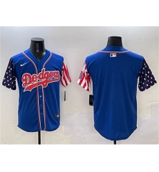 Men's Los Angeles Dodgers Blank Royal Limited Stitched Baseball Jersey