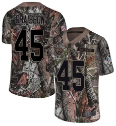 Youth Jacksonville Jaguars #45 K'Lavon Chaisson Camo Stitched NFL Limited Rush Realtree Jersey
