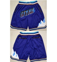 Men's Utah Jazz Purple Shorts (Run Small)