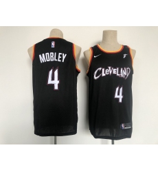 Men's Cleveland Cavaliers #4 Evan Mobley Nike Black 2021 City Player Jersey