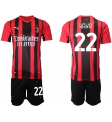 Men 2021-2022 Club AC Milan home red 22 Soccer Jerseys