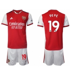 Men 2021-2022 Club Arsenal home red 19 Soccer Jersey