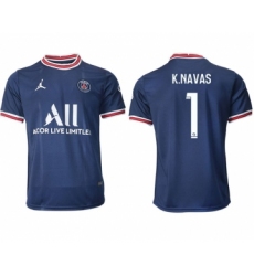 Men 2021-2022 Club Paris St German home aaa version blue 1 Soccer Jersey