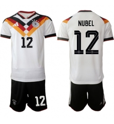 Men's Germany #12 NUBEL National Team FIFA x World Cup 2026 Home White On Field Jersey