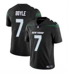 Men's New York Jets #7 Tim Boyle Black Vapor Untouchable Limited Stitched Jersey