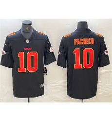Men's Kansas City Chiefs #10 Isiah Pacheco Black Vapor Untouchable Limited Football Stitched Jersey