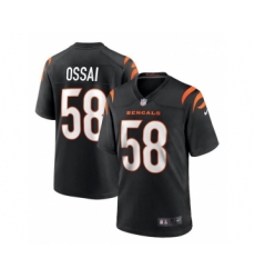 Men's Nike Cincinnati Bengals #58 Joseph Ossai Black Football Stitched Game Jersey