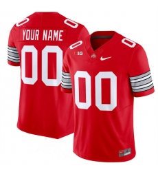 Men's Ohio State Buckeyes Active Player Custom Red F.U.S.E. Vapor Limited Stitched Football Jersey