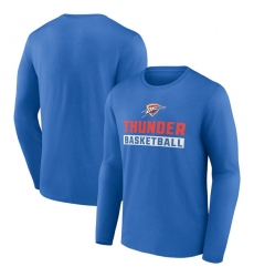 Men's Oklahoma City Thunder Blue Let's Go Long Sleeve T-Shirt