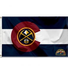 2Pcs WinCraft Denver Nuggets State of Colorado Indoor Outdoor Flag Banner