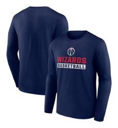 Men's Washington Wizards Navy Let's Go Long Sleeve T-Shirt