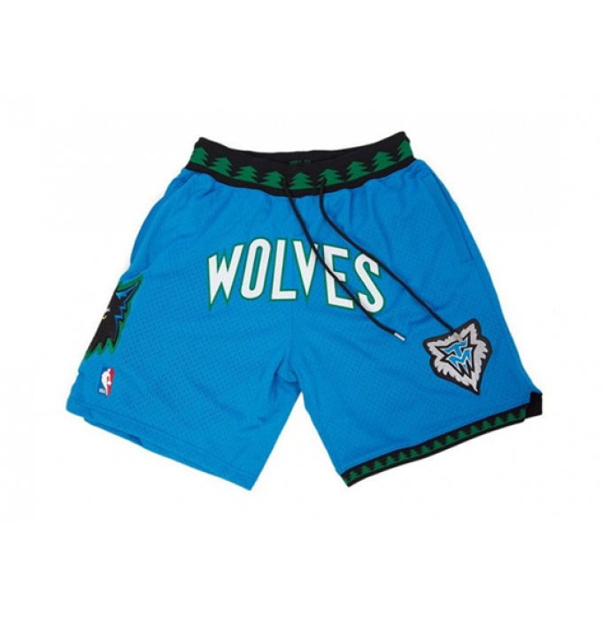 Men's Minnesota Timberwolves Blue NBA Shorts (Run Smaller)