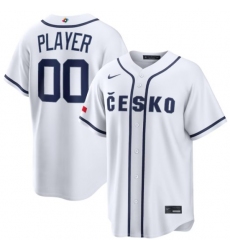 Men's Czech Baseball Active Player Custom White 2026 World Baseball Classic Home Stadium Stitched Jersey