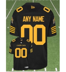 CFL Hamilton tiger cats Custom Black Crested Home Replica Jersey