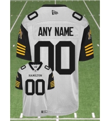 CFL Hamilton tiger cats Custom Crested Away White Jersey