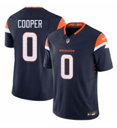 Men's Denver Broncos #0 Jonathon Cooper Navy F.U.S.E. Vapor Limited Football Stitched Jersey