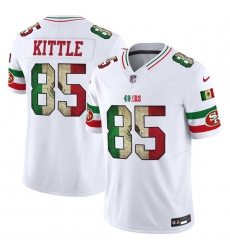 Men's San Francisco 49ers #85 George kittle White 2025 F.U.S.E. Mexico Vapor Limited Football Stitched Jersey