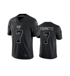 Men's Tampa Bay Buccaneers #7 Leonard Fournette Black Reflective Limited Stitched Jersey